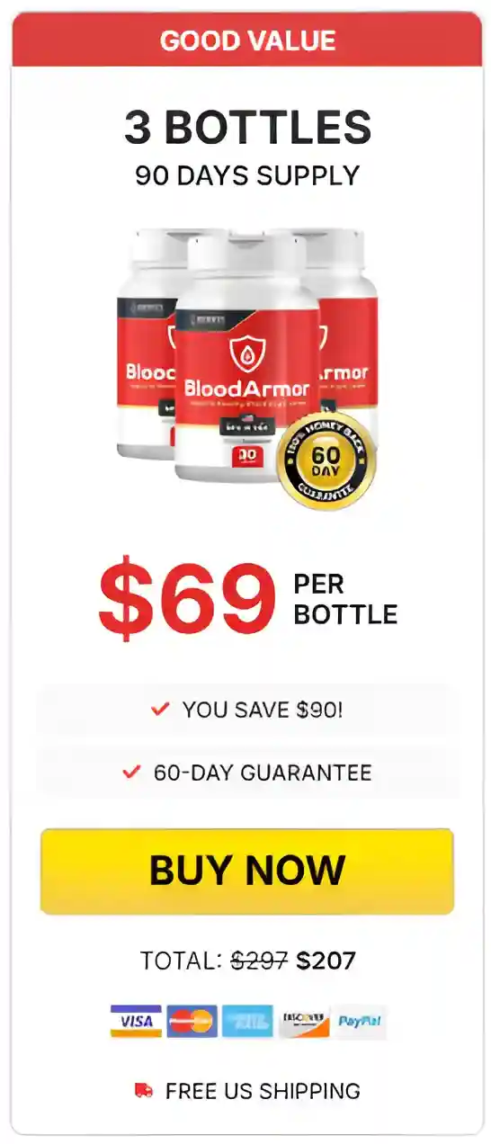 BloodArmor 3 bottle pricing