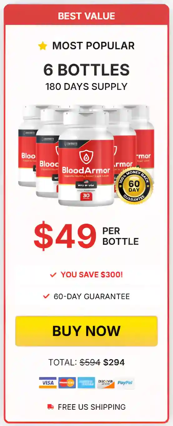 BloodArmor 6 bottle pricing